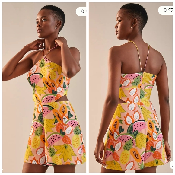 Hutch Pants - Hutch mixed fruit halter romper